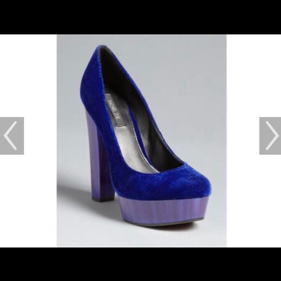 Rachel Zoe Blue Platform Pumps Leila High Heel
